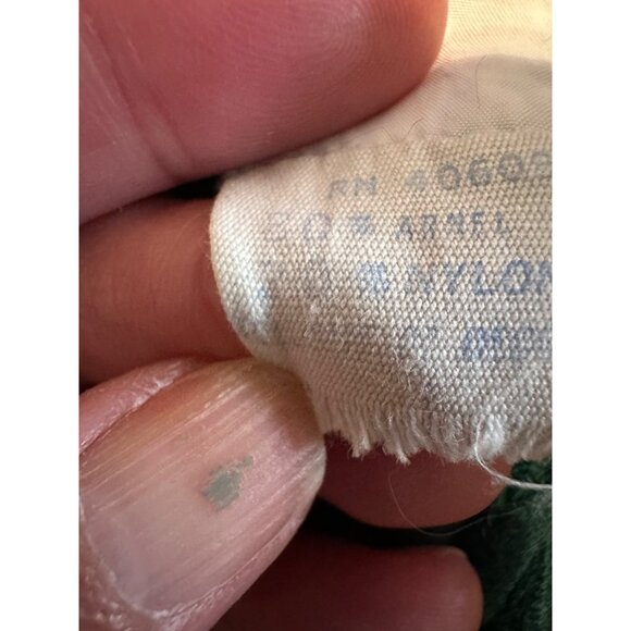 Vtg Danielle Green Velvet Jumper Wide Leg Zip Closure women’s M-L 70 style Read - Picture 12 of 16